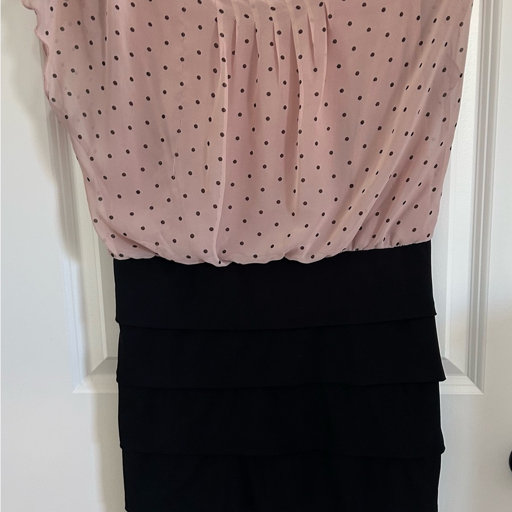 Enfocus Studio Blush Pink Polka Dot Top